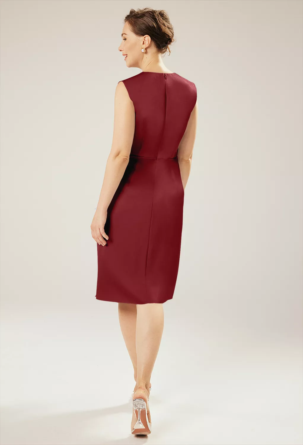 AW Peggy Burgundy  Spring Mother of The Bride Dresses